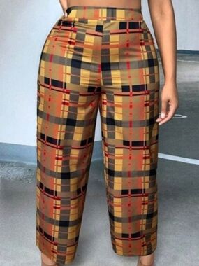 Super Cute Plaid Dress Pants